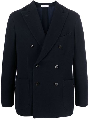 Wool Blend Double-breasted Jacket - Boglioli - Modalova