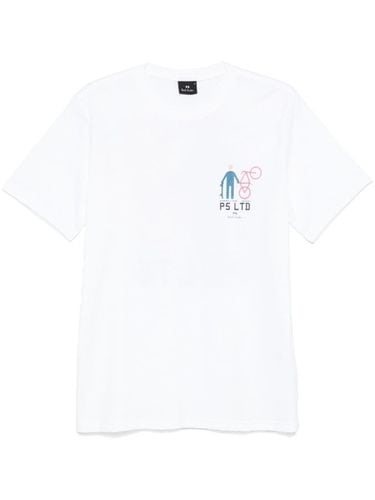 P5 Ltd Bike Cotton T-shirt - PS Paul Smith - Modalova