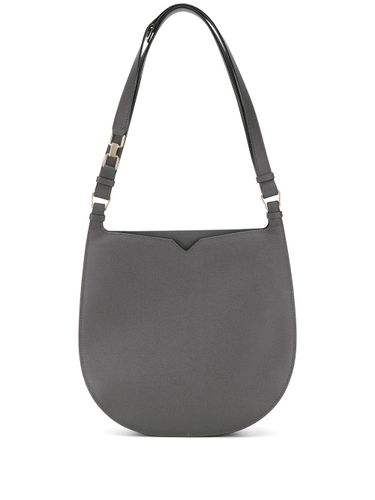 Weekend Small Leather Hobo Bag - Valextra - Modalova