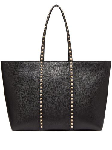 Rockstud Leather Tote Bag - Valentino Garavani - Modalova