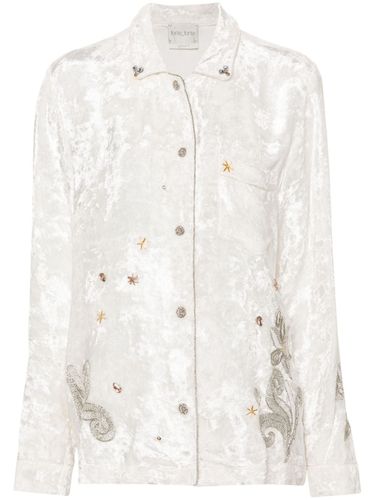 Embroidered Velvet Shirt - Forte Forte - Modalova