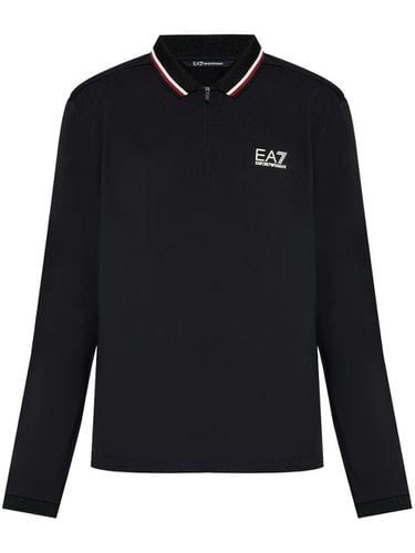 EA7 - Logo Nylon Polo Shirt - EA7 - Modalova