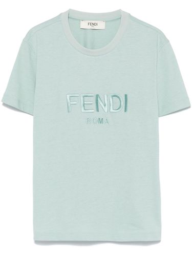 FENDI - Fendi Roma Cotton T-shirt - Fendi - Modalova