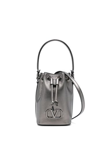 Vlogo Signature Laminated Leather Bucket Bag - Valentino Garavani - Modalova