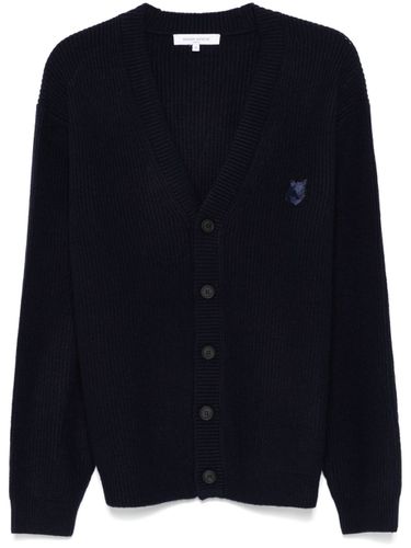 Fox Head Wool Cardigan - Maison Kitsune' - Modalova