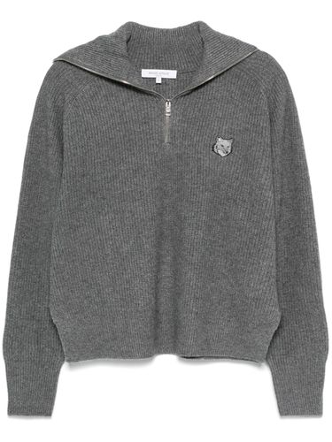 Fox Head Wool Jumper - Maison Kitsune' - Modalova