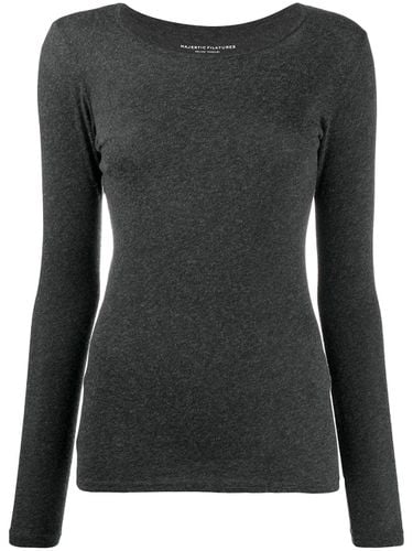 Cashmere Blend Crewneck Sweater - Majestic - Modalova