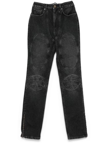 Padded Deatils Denim Jeans - Jean Paul Gaultier - Modalova