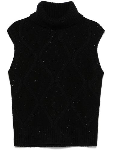 Wool And Silk Blend Vest - Fabiana Filippi - Modalova