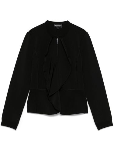 Zipped Short Jacket - Emporio Armani - Modalova