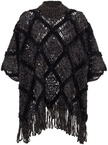 Wool Turtle-neck Poncho - Brunello Cucinelli - Modalova