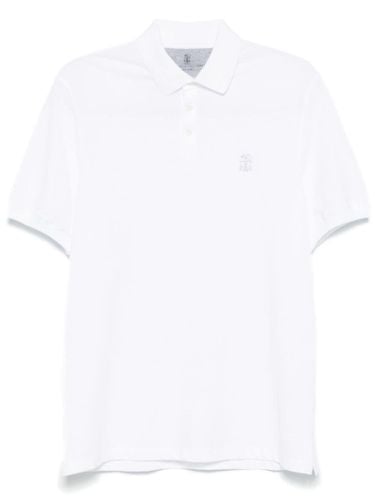 Logo Cotton Polo Shirt - Brunello Cucinelli - Modalova