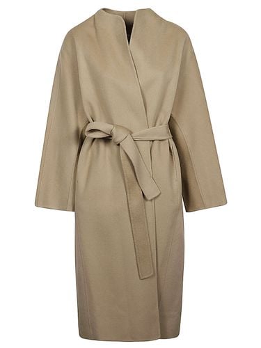 SANDBEIGE - Wool Midi Coat - Sandbeige - Modalova