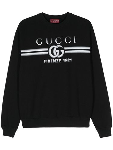 GUCCI - Logo Cotton Sweatshirt - Gucci - Modalova