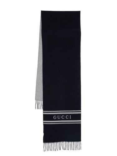 GUCCI - Logo Wool Scarf - Gucci - Modalova