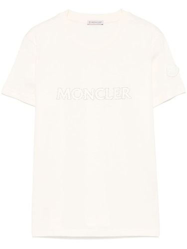 MONCLER - Logo Cotton T-shirt - Moncler - Modalova