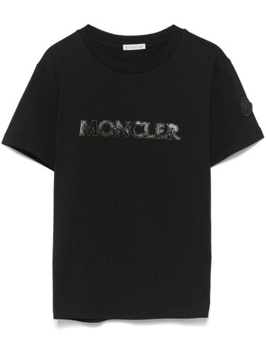 MONCLER - Logo Cotton T-shirt - Moncler - Modalova