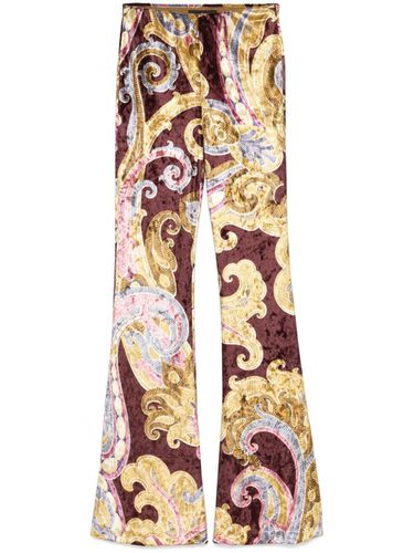 ETRO - Printed Flared Leg Trousers - Etro - Modalova