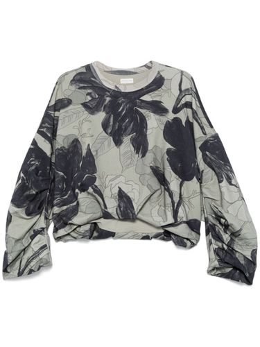 Printed Cotton Sweatshirt - Dries Van Noten - Modalova