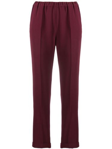 Elasticated Waist Straight-leg Trousers - Alberto Biani - Modalova