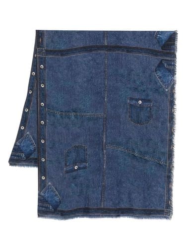 New Denim Cashmere Blend Stole - Faliero Sarti - Modalova