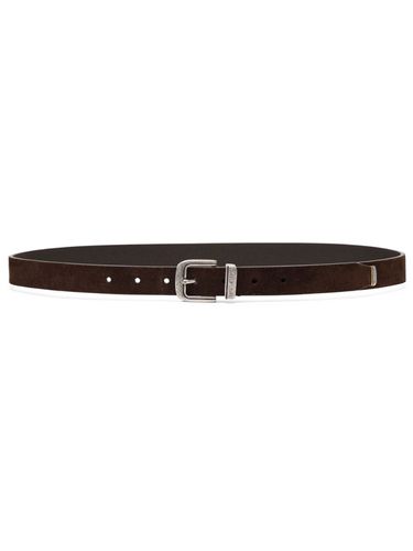 Reversed Leather Belt - Brunello Cucinelli - Modalova