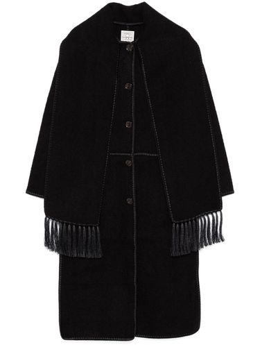 TOTEME - Attached Scarf Wool Coat - Toteme - Modalova