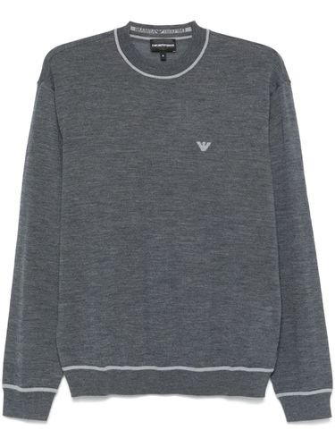 EMPORIO ARMANI - Logo Wool Sweater - Emporio Armani - Modalova