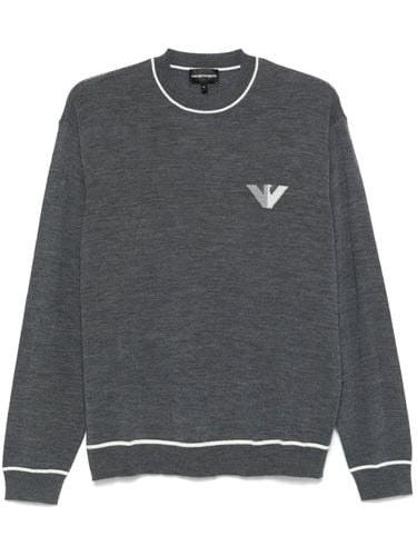 Wool Crewneck Sweater - Emporio Armani - Modalova