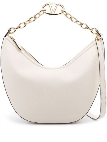 Vlogo Moon Medium Leather Shoulder Bag - Valentino Garavani - Modalova