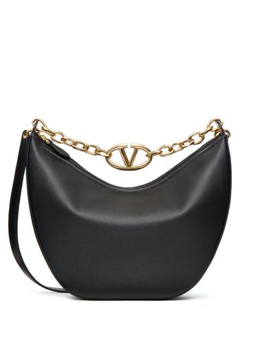 Vlogo Moon Medium Leather Shoulder Bag - Valentino Garavani - Modalova