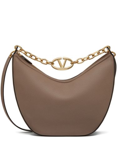 Vlogo Moon Medium Leather Shoulder Bag - Valentino Garavani - Modalova