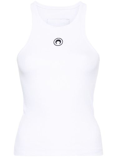 MARINE SERRE - Moon Cotton Tank Top - Marine Serre - Modalova