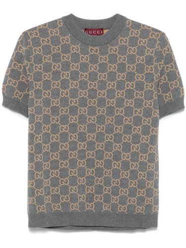 GUCCI - Gg Wool Crewneck Top - Gucci - Modalova