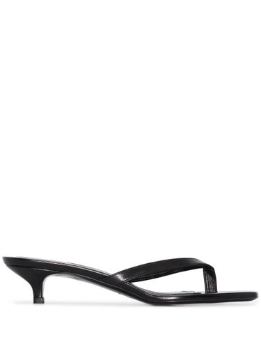 TOTEME - Leather Heel Thong Sandals - Toteme - Modalova