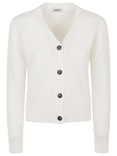 BASE - Wool V-necked Cardigan - Base - Modalova