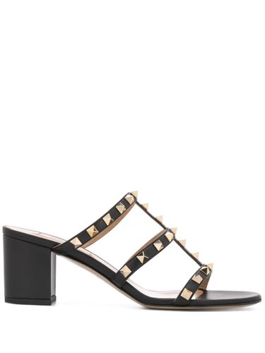 Rockstud Leather Mules - Valentino Garavani - Modalova