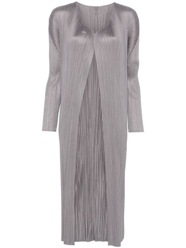 Pleated Long Cardigan - Pleats Please Issey Miyake - Modalova