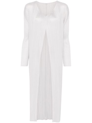 Pleated Long Cardigan - Pleats Please Issey Miyake - Modalova