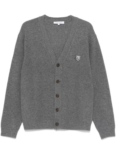 Fox Head Wool Cardigan - Maison Kitsune' - Modalova