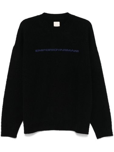 EMPORIO ARMANI - Logo Wool Sweater - Emporio Armani - Modalova