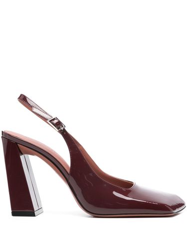 Charlotte Patent Leather Slingback Pumps - Amina Muaddi - Modalova