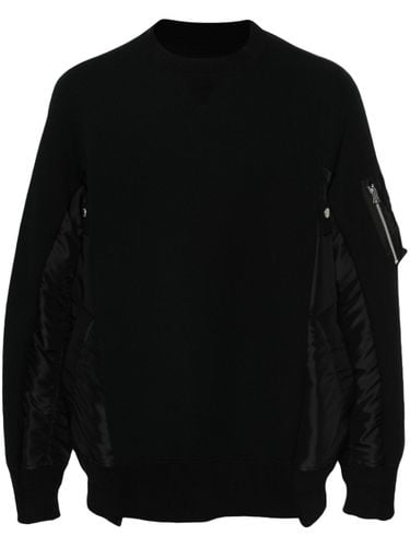 Cotton Blend Crewneck Sweatshirt - Sacai - Modalova