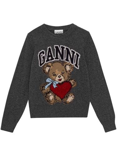 GANNI - Bear Wool Crewneck Sweater - Ganni - Modalova