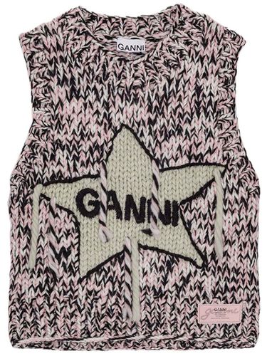 GANNI - Logo Wool Vest - Ganni - Modalova