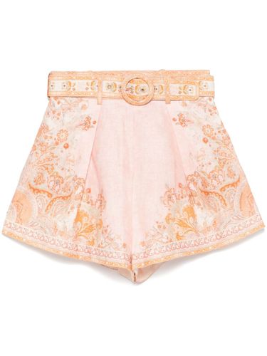 Acacia Printed Linen Shorts - Zimmermann - Modalova