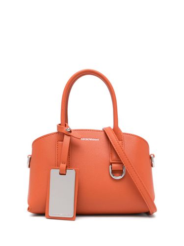 Recycled Leather Small Tote Bag - Emporio Armani - Modalova