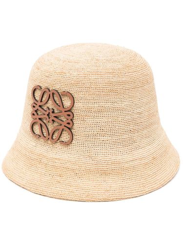 LOEWE - Anagram Straw Bucket Hat - Loewe - Modalova