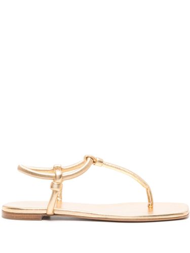 Juno Leather Thong Sandals - Gianvito Rossi - Modalova