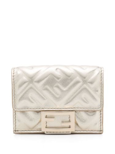 Baguette Leather Trifold Wallet - Fendi - Modalova